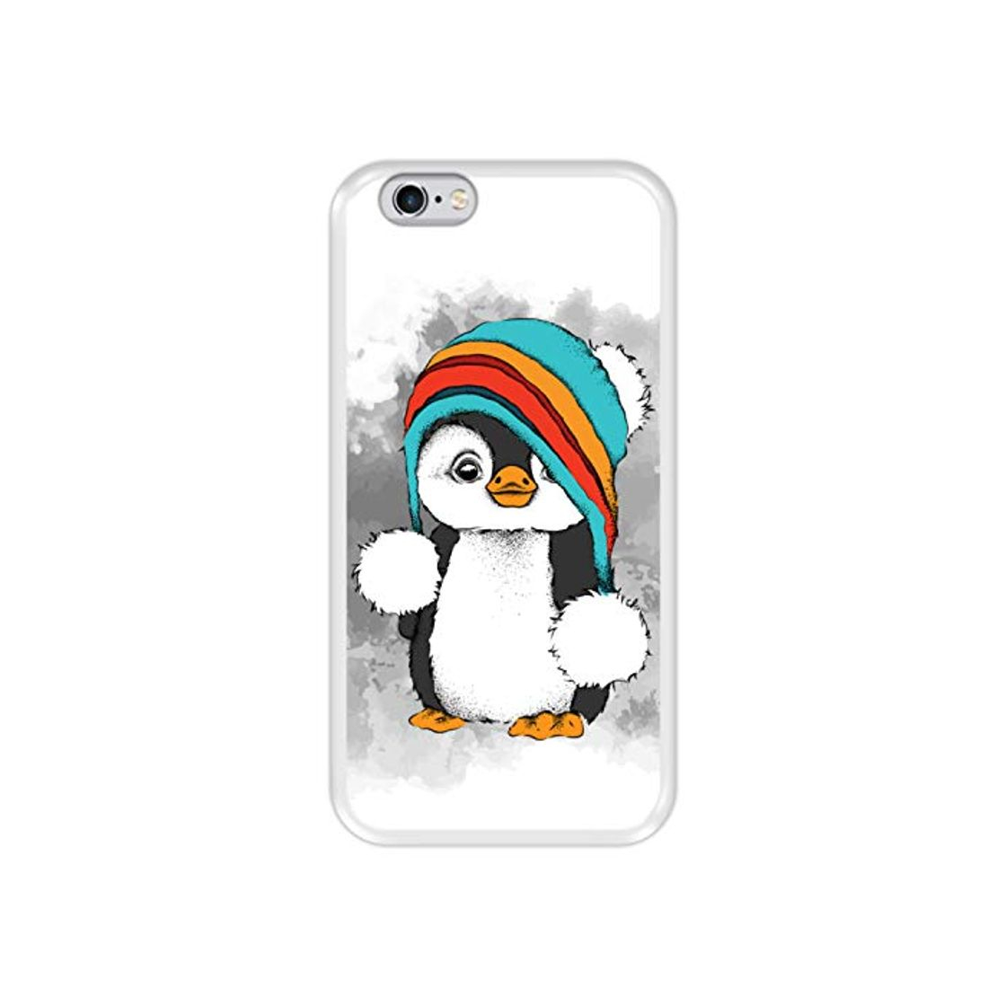 Producto Hapdey Funda Transparente para [ iPhone 6 6S ] diseño [ Pingüino