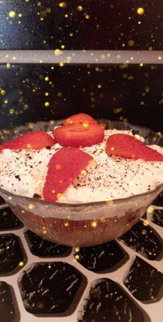 Social Sobremesa com morangos 