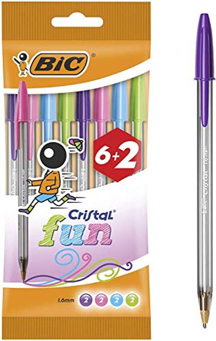 Social BIC Cristal Fun bolígrafos Punta Ancha