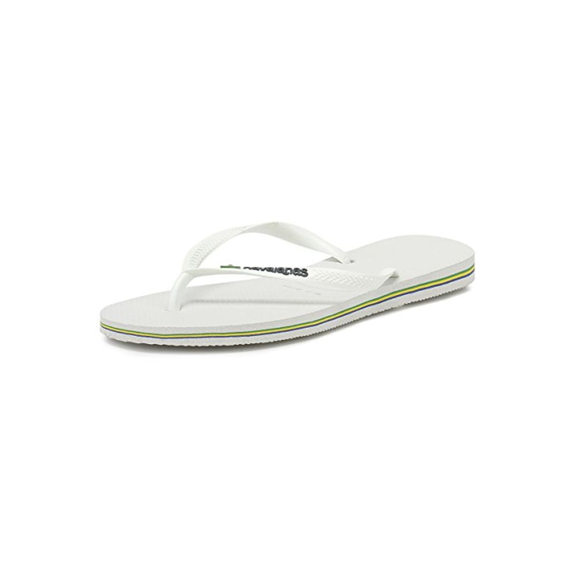 Moda Havaianas Slim Brasil Logo, Chanclas para Mujer, Blanco