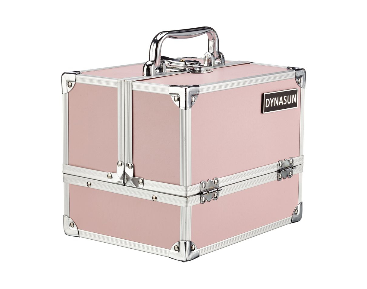 Producto DynaSun BS35 22x17x18cm Rosado Maletín Maquillaje Cosmética Estética Joyas Multiuso Caja Maleta