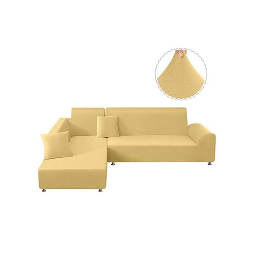 TAOCOCO Funda para sofá en Forma de L Funda elástica elástica 2
