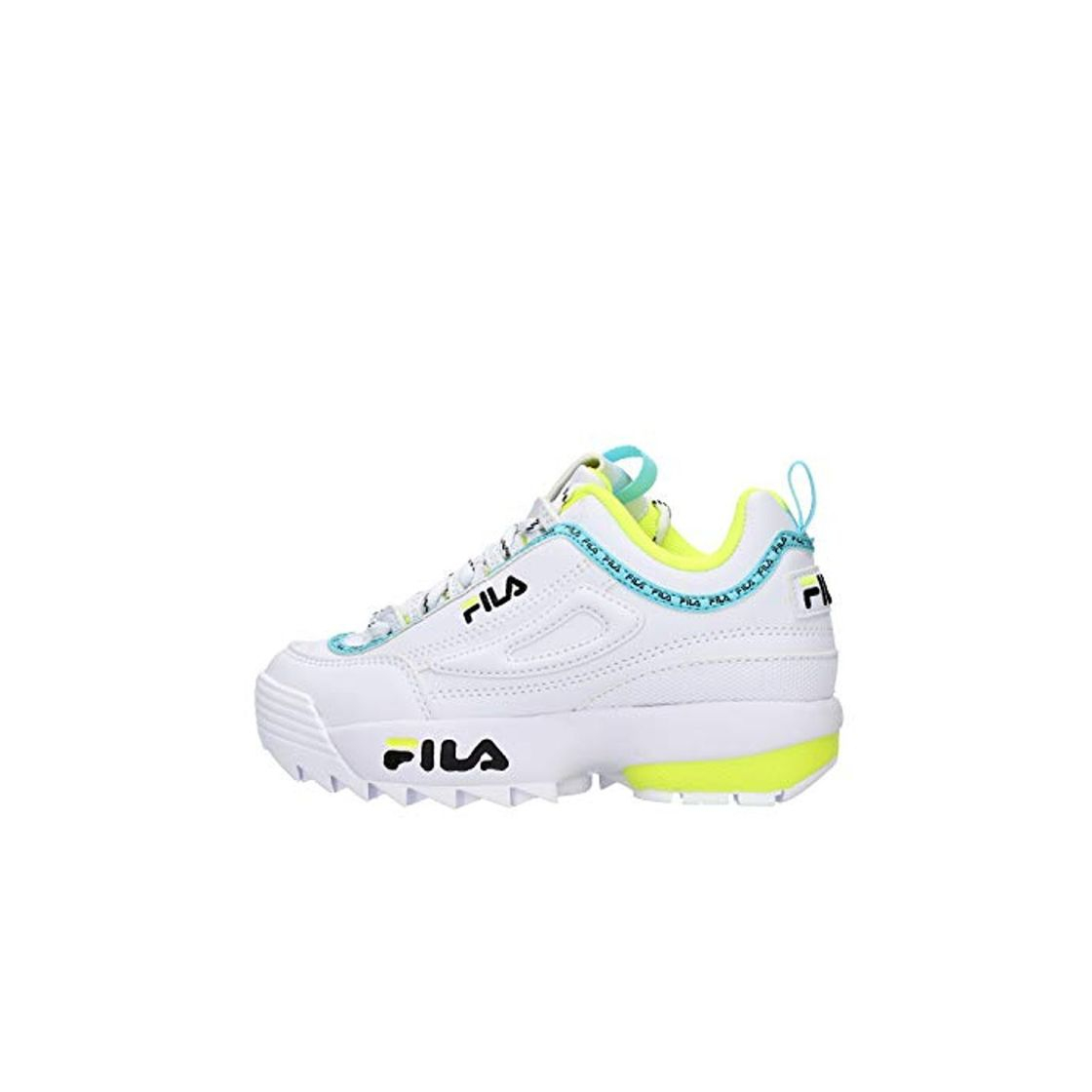 Social Zapatos de niña FILA Disruptor CB JR en Cuero Blanco 1010850