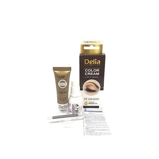 Tinte profesionales para cejas y pestañas profesionales, 15ml KIT Delia Negro/Marrón/Marrón Oscuro