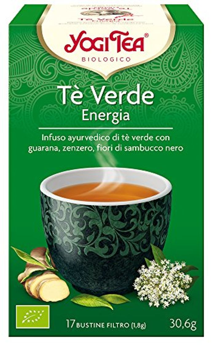 Producto Yogi Tea Infusión de Hierbas Te Verde Energía