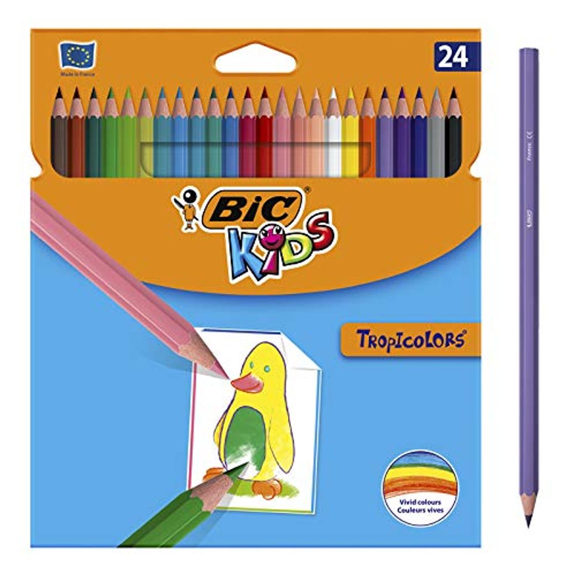 Social BIC Kids Tropicolors - Blíster de 24 unidades