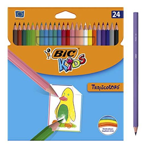 BIC Kids Tropicolors - Blíster de 24 unidades