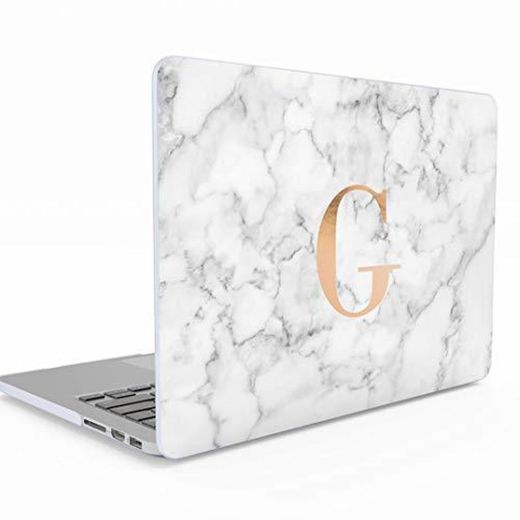 Funda Personalizada Grisi Oro Marmol Iniciales Glamorous Custom Letter Name Initial Glod