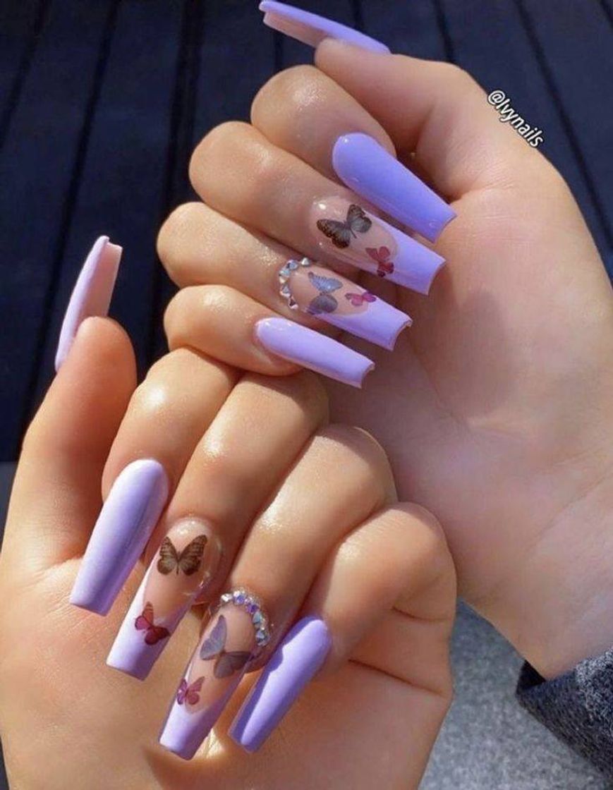 Fashion Unhas roxo 