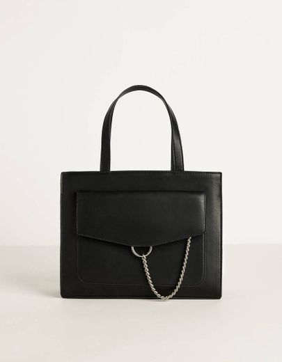 Bolso tote con cadena