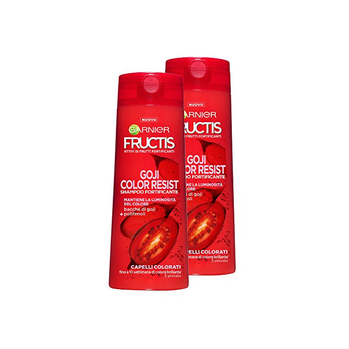 Beauty Garnier Fructis Champú Cabello Colores Color Resist con bayas de Acai