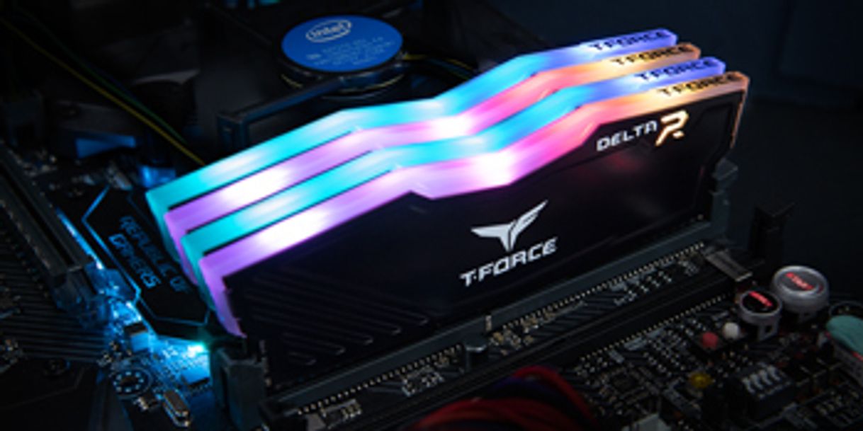 Social Team Group Kit 16GB (2 x 8GB) DDR4 3000MHz Delta Preto RGB C