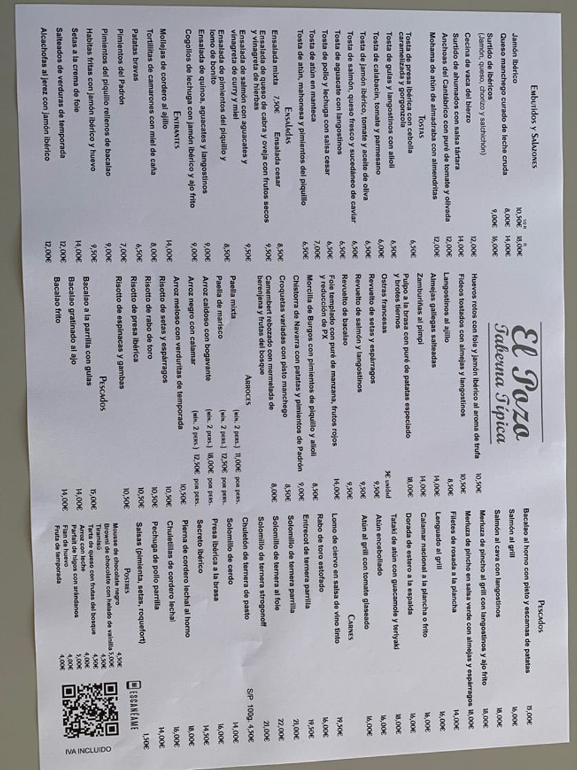 Restaurants Taberna Típica El Pozo