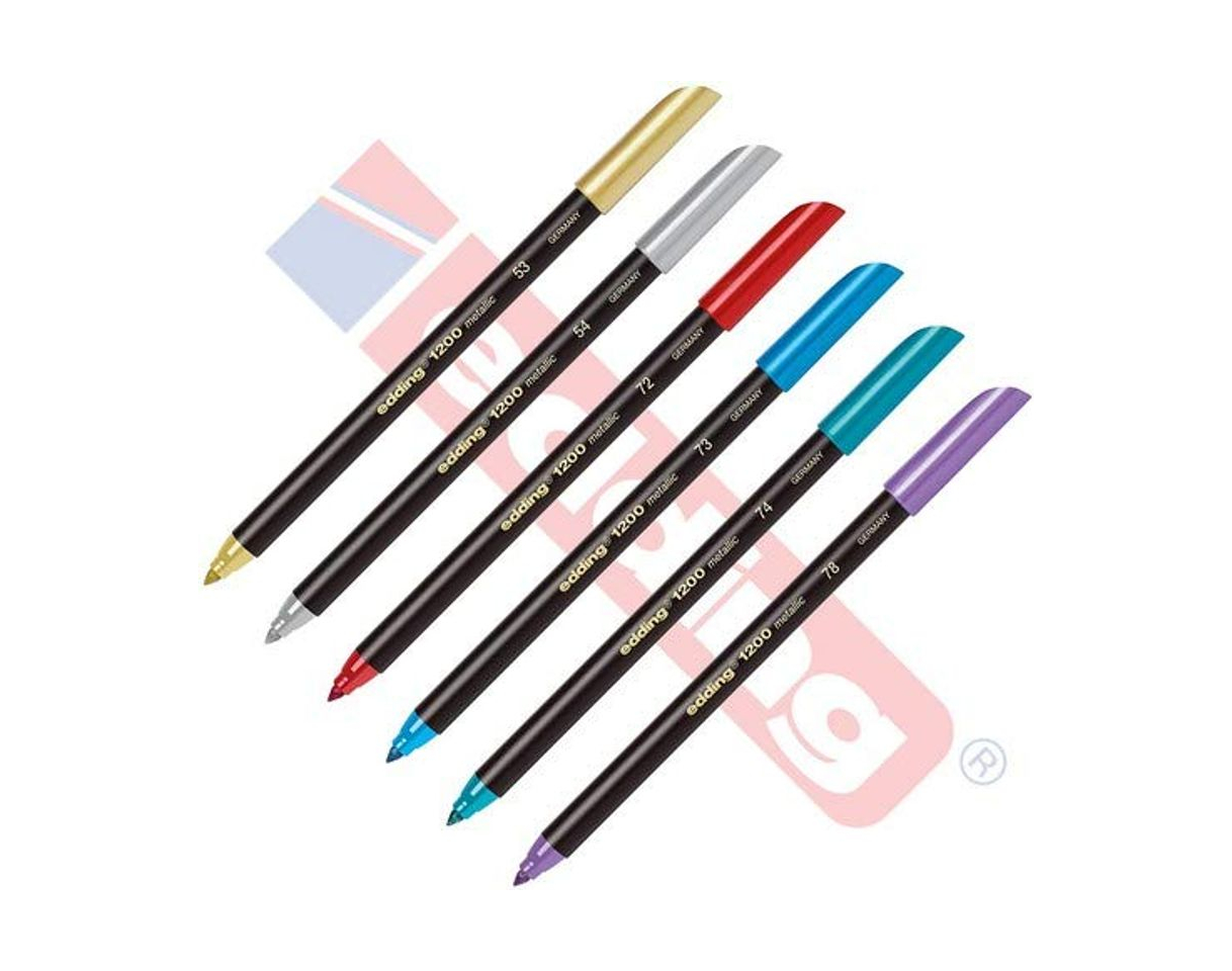 Product Edding 1200 rotuladores [Metallic Special] Fieltro lápiz para Escribir, Pintar y marcar – colourpen Mano