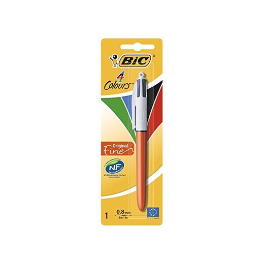 BIC 4 colores Original Fine bolígrafos Retráctiles punta fina