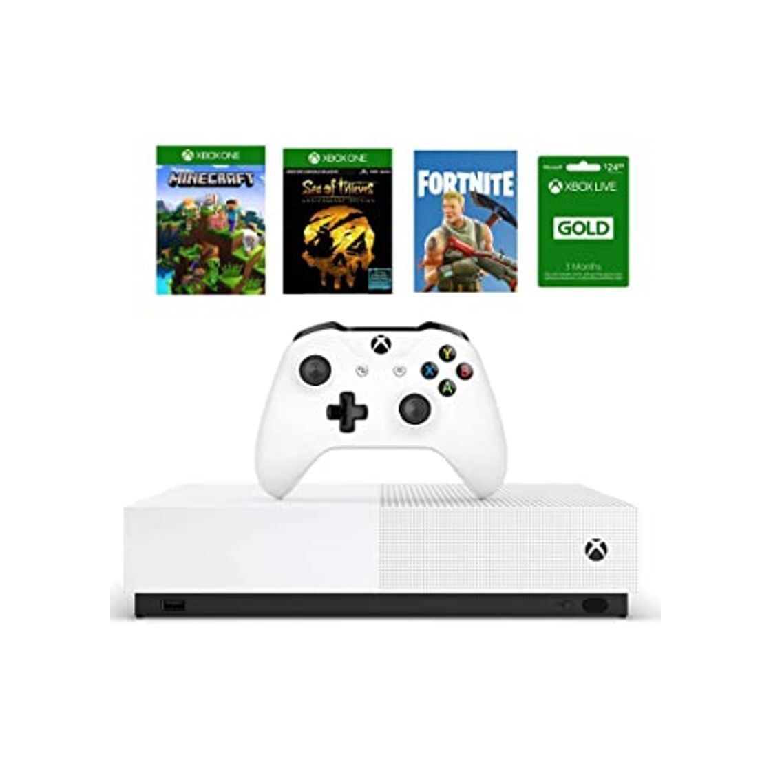Social Microsoft - Xbox One S 1 TB All-Digital Edition, Fortnite