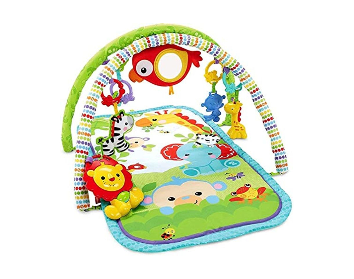 Electrónica Fisher-Price Gimnasio musical animalitos de la selva, manta de juego bebé