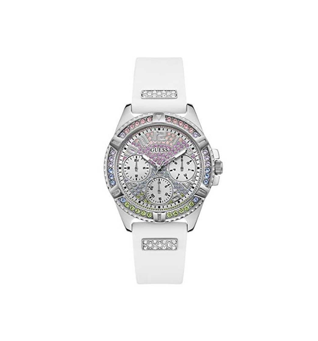 Product GUESS Reloj para Mujer Analógico Cuarzo japonés con Correa de Silicona GW0045L1