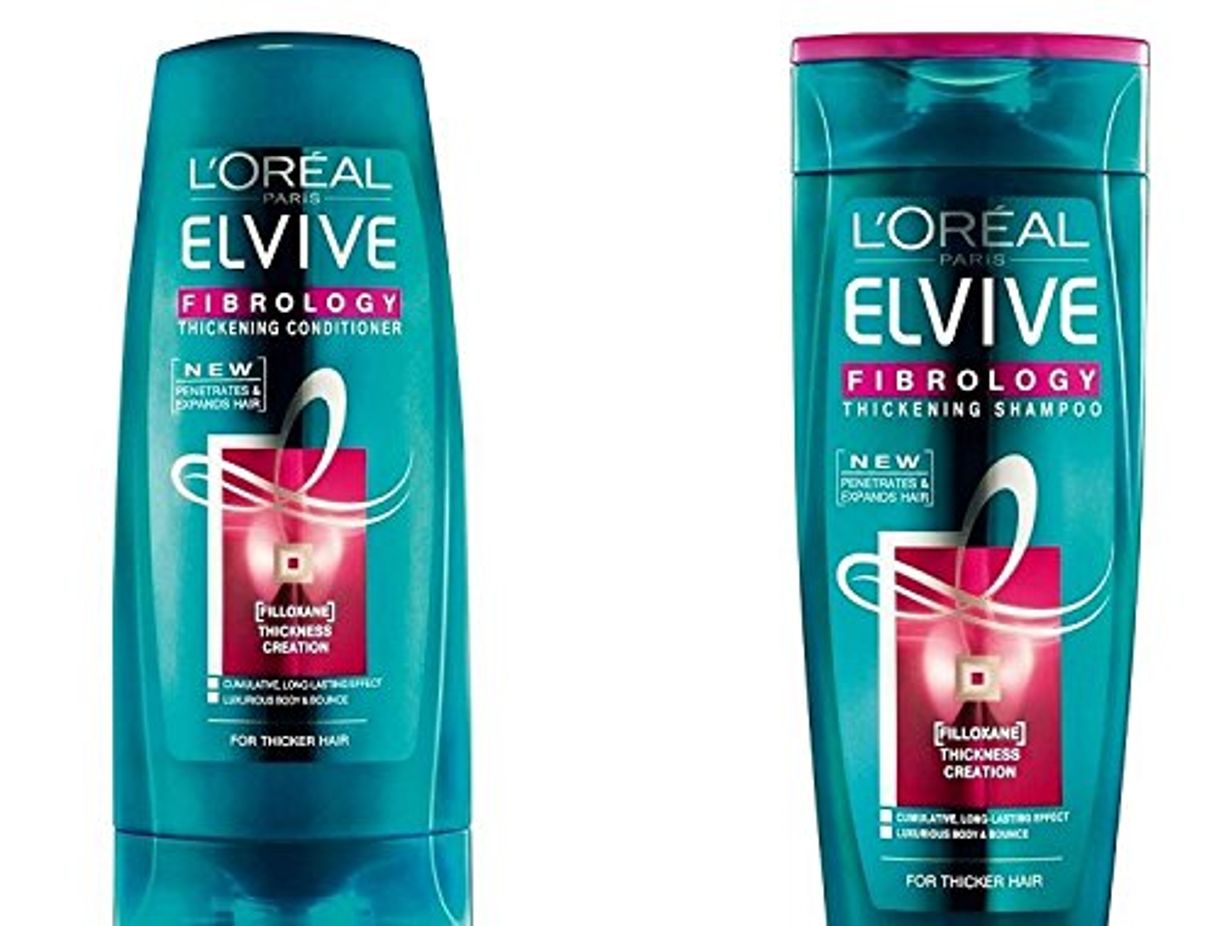 Product L'Oréal Paris Elvive Fibrology Juego de champú y acondicionador creador de densidad