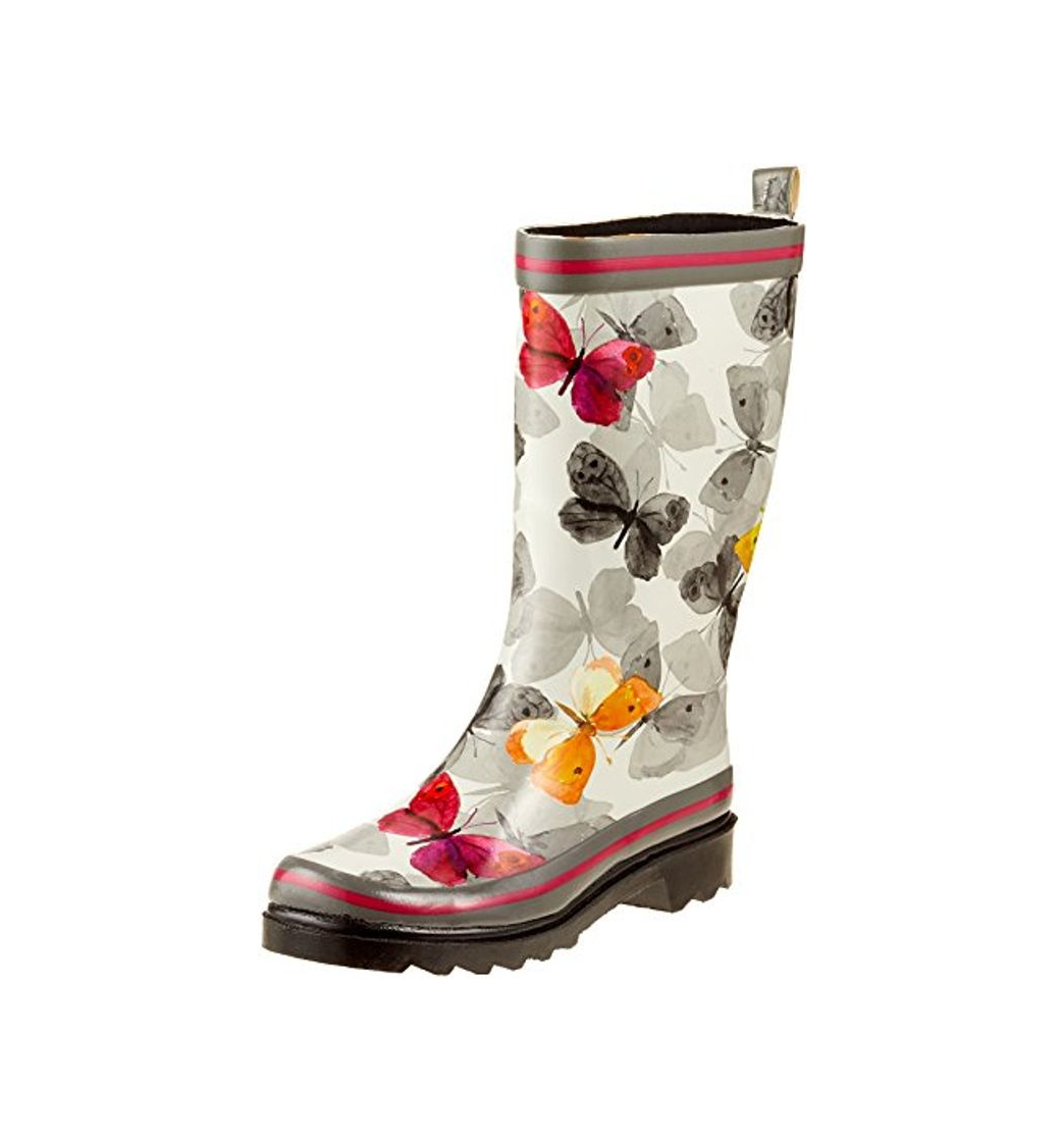 Fashion Beck Schmetterling, Botas de Agua para Mujer, Multicolor