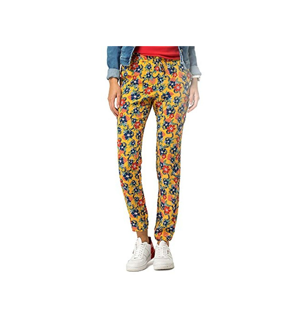 Fashion Tommy Jeans Mujer PRINT JOG PANT 23 Pantalones relaxed Multicolor