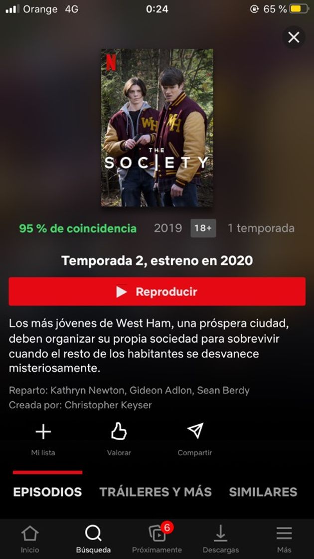 Serie The Society | Netflix Official Site