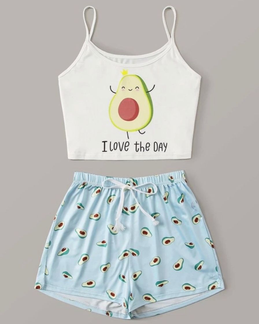 Fashion Conjunto de pijama de tirantes 