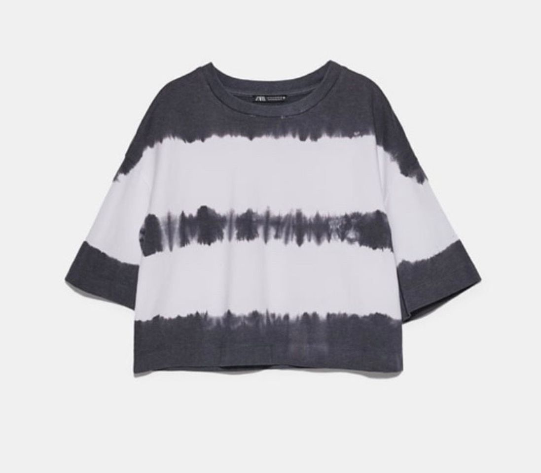 Fashion Camiseta cropped tie dye 