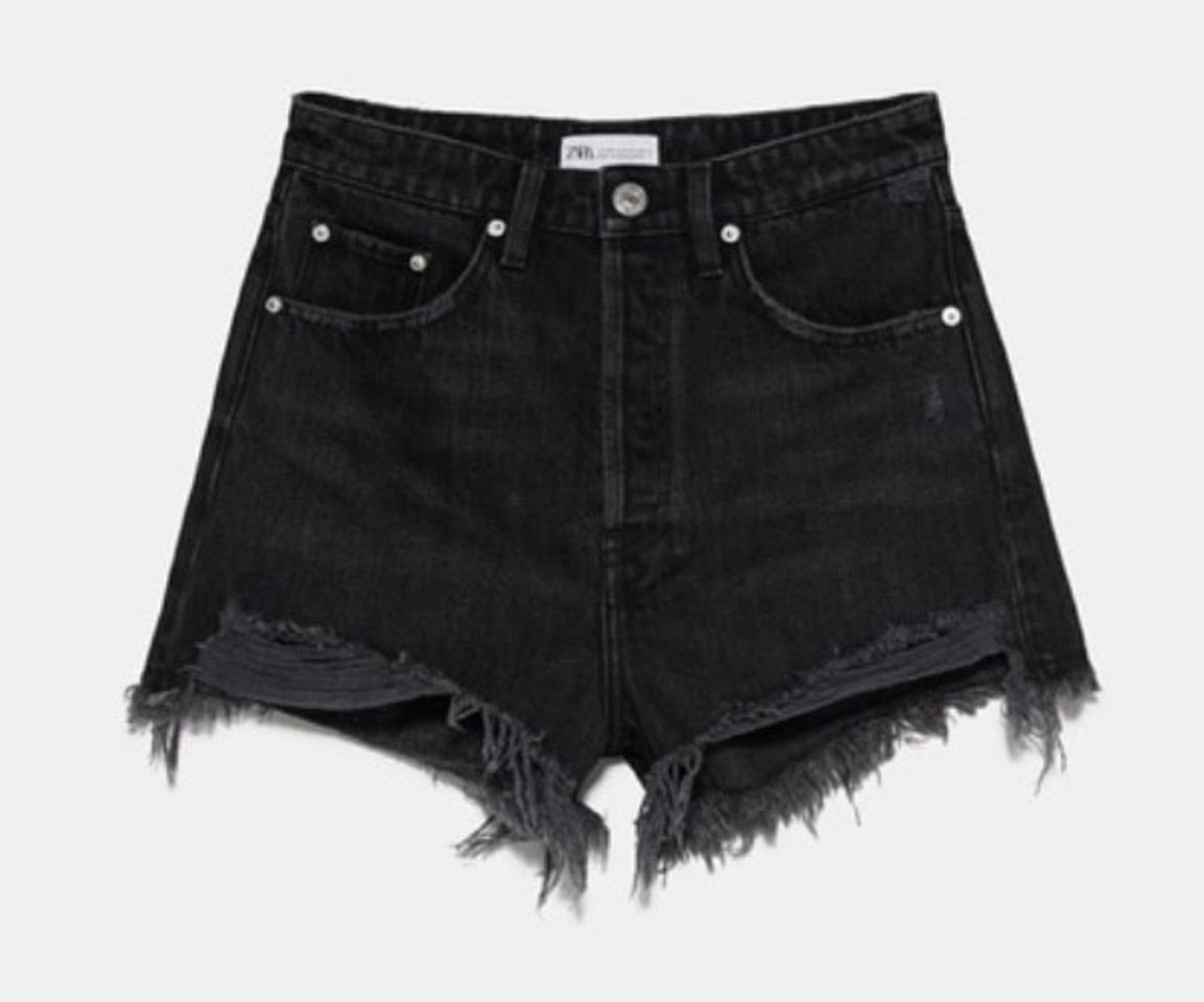 Fashion HI-RISE FRAYED DENIM SHORTS
