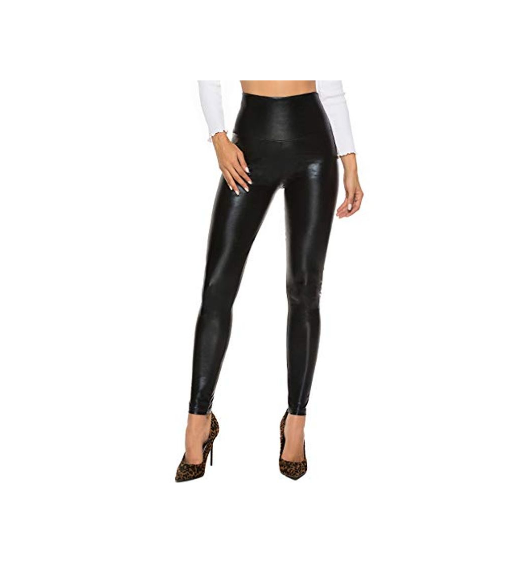 Fashion FITTOO Mujeres PU Leggins Cuero Brillante Pantalón Elásticos Pantalones para MujerG300