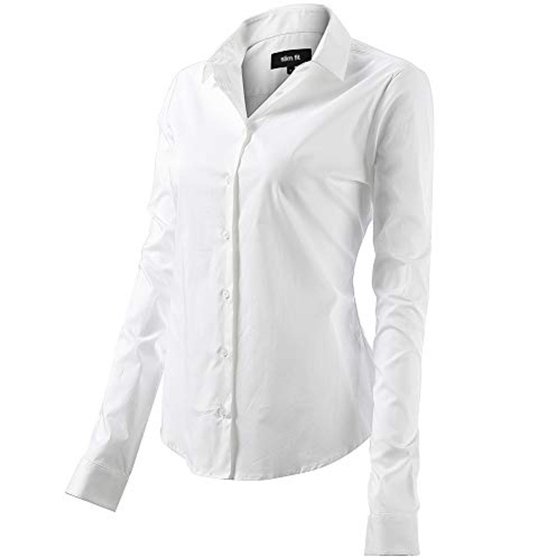 Moda Mujer Camisa Básica de Algodón - Camisa Blusa Casual de Algodón de