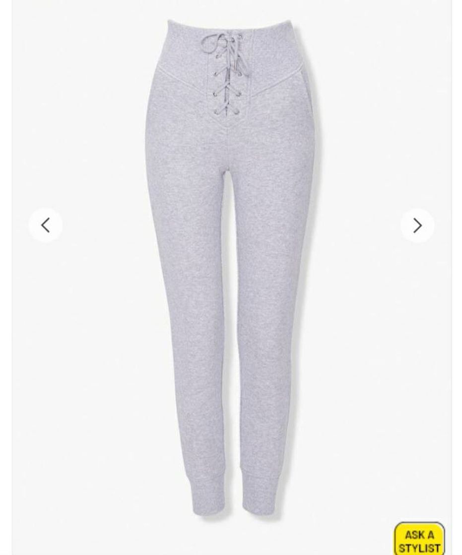 Social Heathered Lace-Up Joggers

