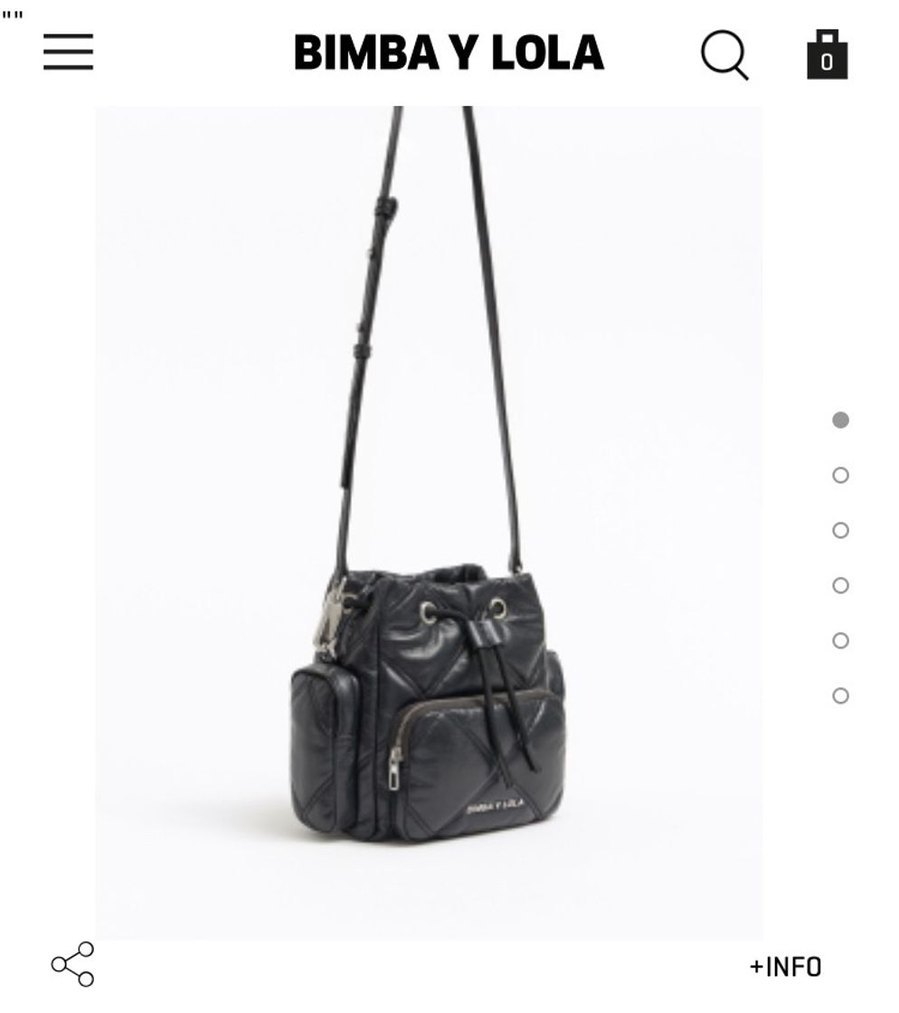 Social Bolso piel negro BIMBA Y LOLA