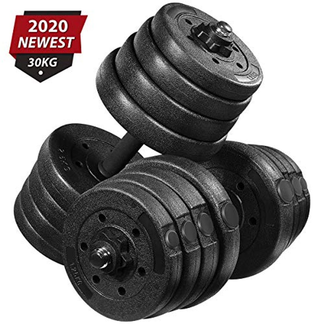 Social MOVTOTOP - Juego de mancuernas de 30 kg