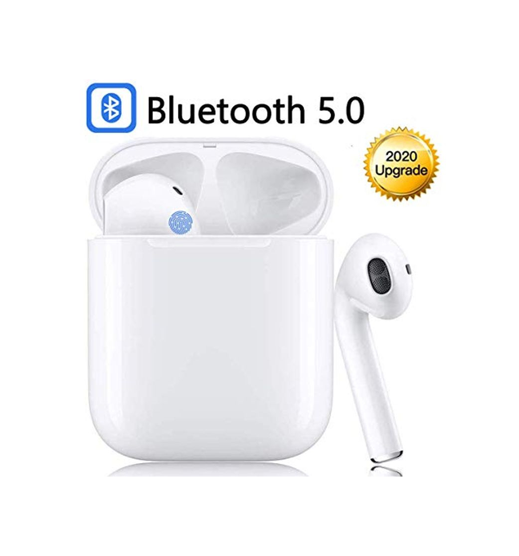 Product Auricular Bluetooth 5.0, Auricular inalámbrico, micrófono y Caja de Carga incorporados, reducción