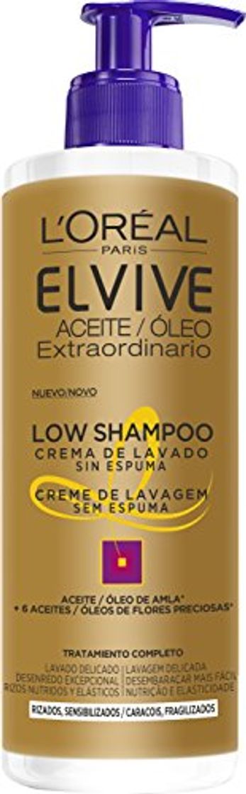 Beauty L'Oreal Paris Elvive Champú Low Shampoo Cabello Rizado