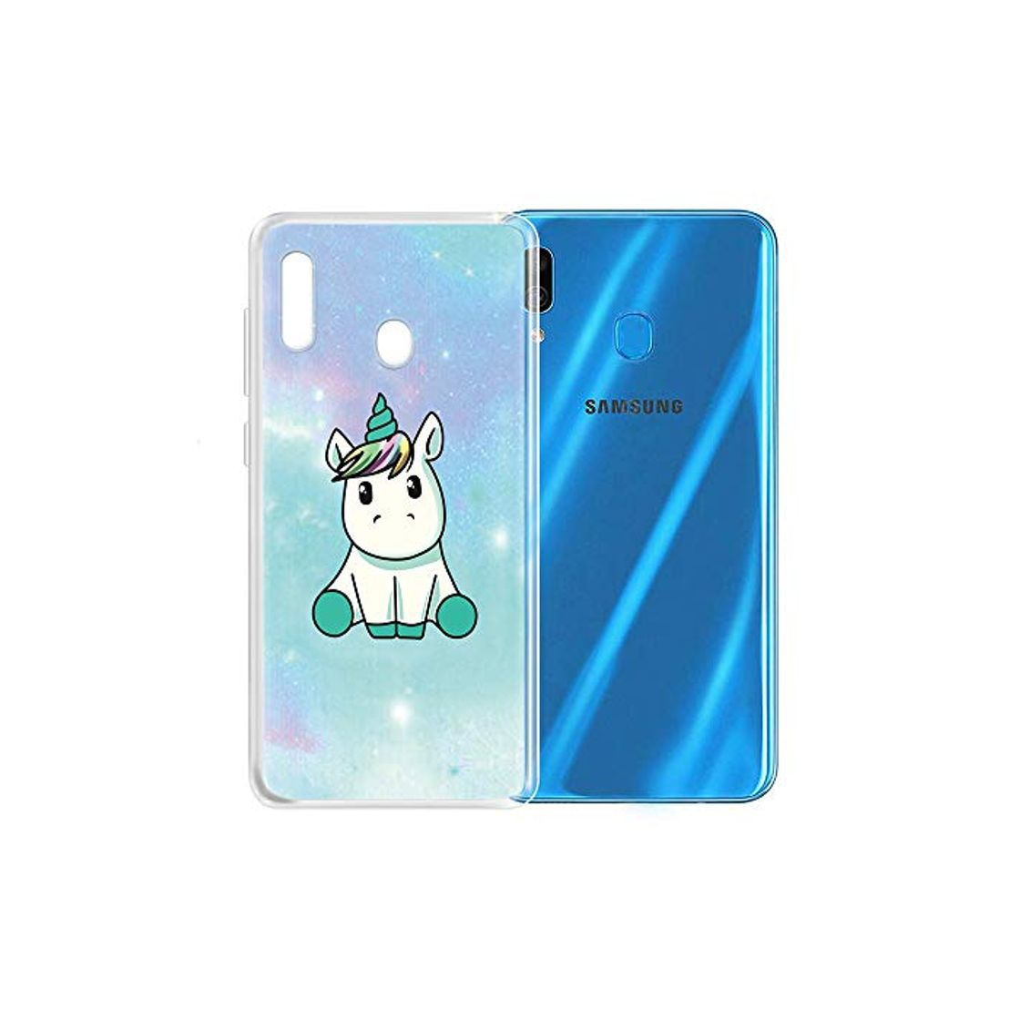 Producto Yoedge Funda Samsung Galaxy A20e, Ultra Slim Cárcasa Silicona Transparente con Dibujos