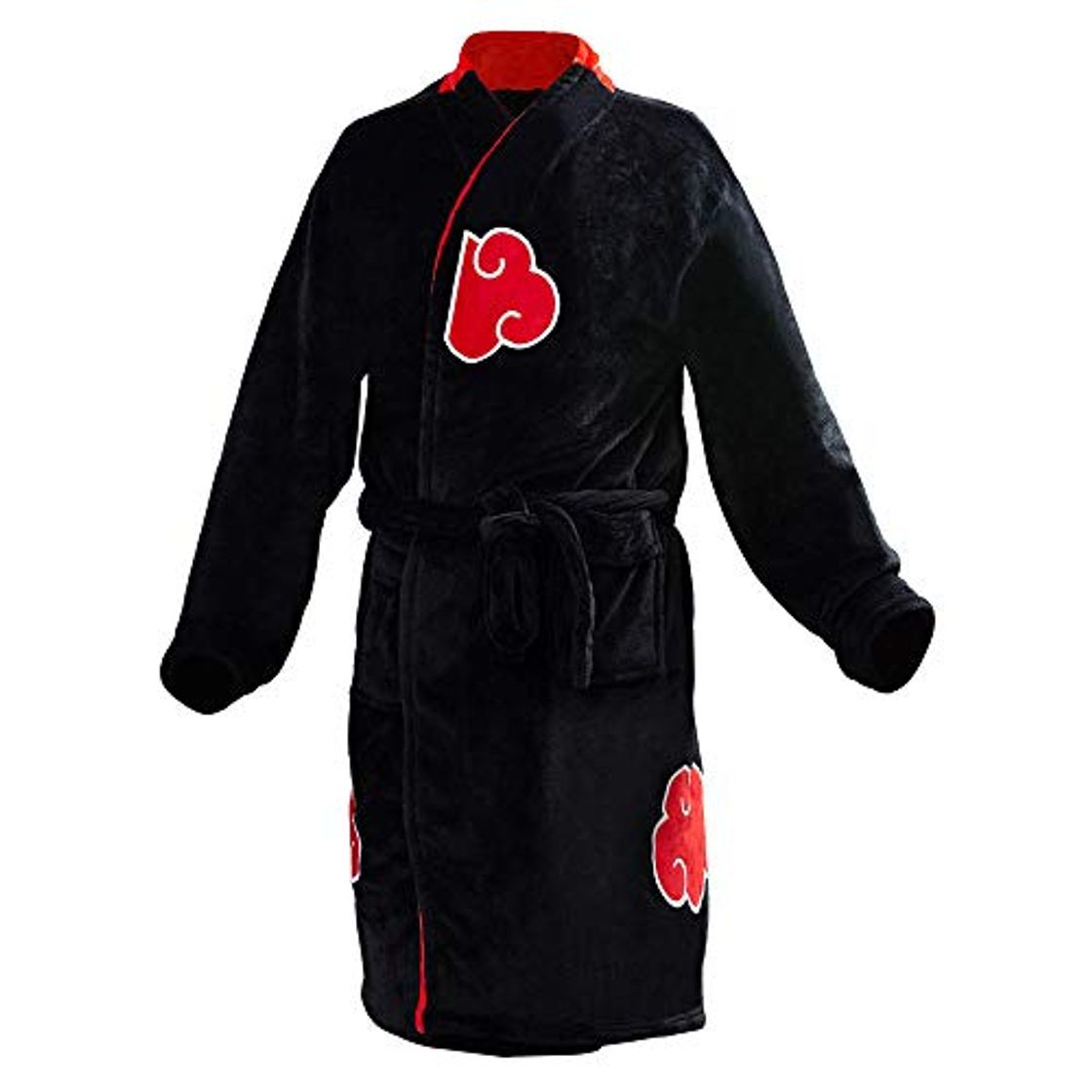 Moda Cosplay Naruto Uzumaki Naruto Uchiha Itachi Cosplay Robe Cloak Adultos Hombres Albornoz Largo Pijamas Traje de baño Traje