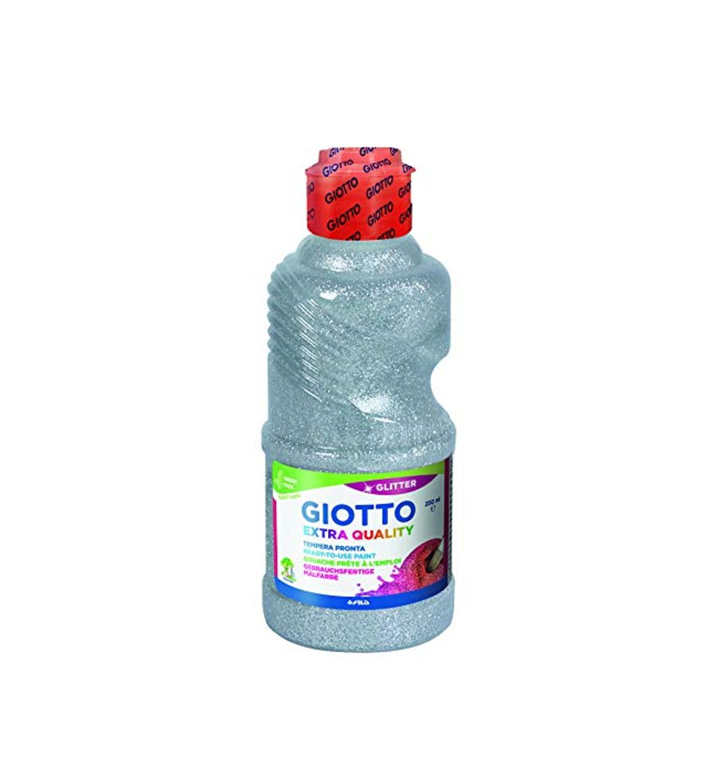 Products Tempera Giotto LIQUIDA Glitter 250 ml Botella Plata