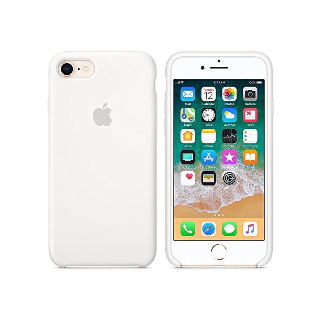 Social Funda para iPhone 7/8 Carcasa Silicona Suave Colores del Caramelo con Superfino