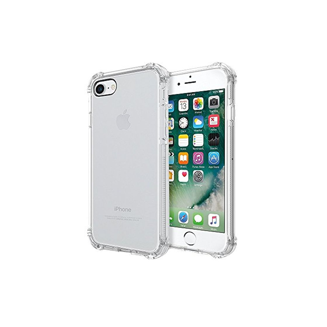 Social ELECTRÓNICA REY Funda Anti-Shock Gel Transparente para iPhone 7