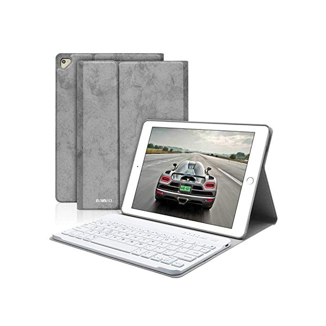 Product BAIBAO Teclado para iPad 2018, Funda Teclado Inalámbrico para iPad Air 2/1/9.7/2018(6th