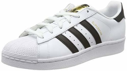 adidas Superstar J, Unisex niños, Blanco