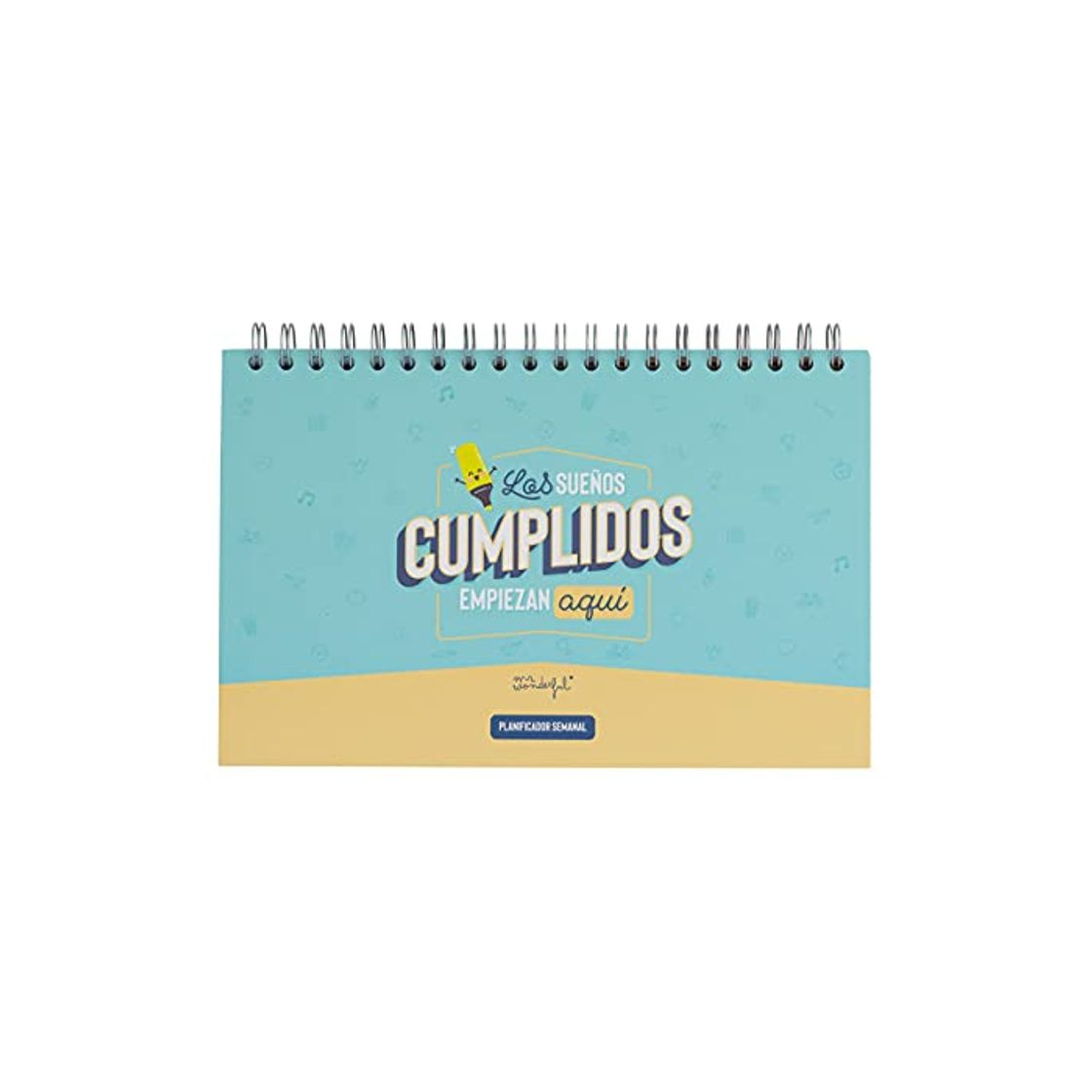 Product Mr Wonderful Planificador semanal - Los sueños cumplidos empiezan aquí