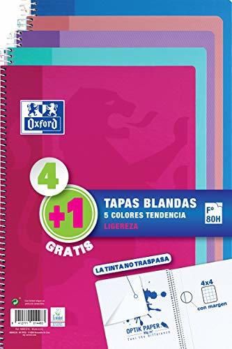 Oxford - Pack de 5 cuadernos