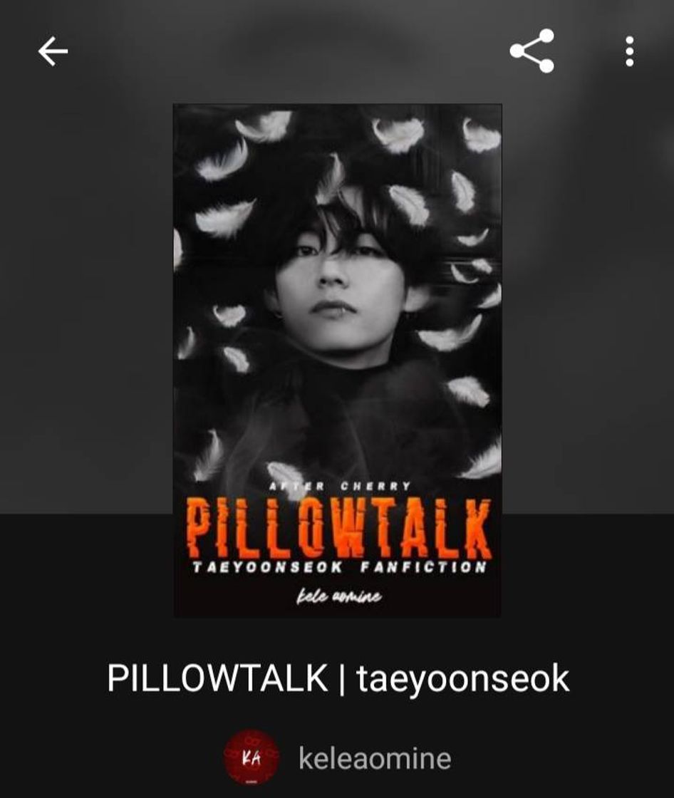 Book Pillowtalk | taeyoonseok