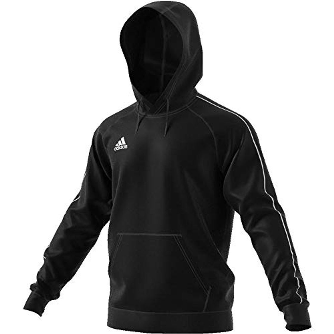 Fitness adidas Core18 Hoody Sweatshirt, Hombre, Negro