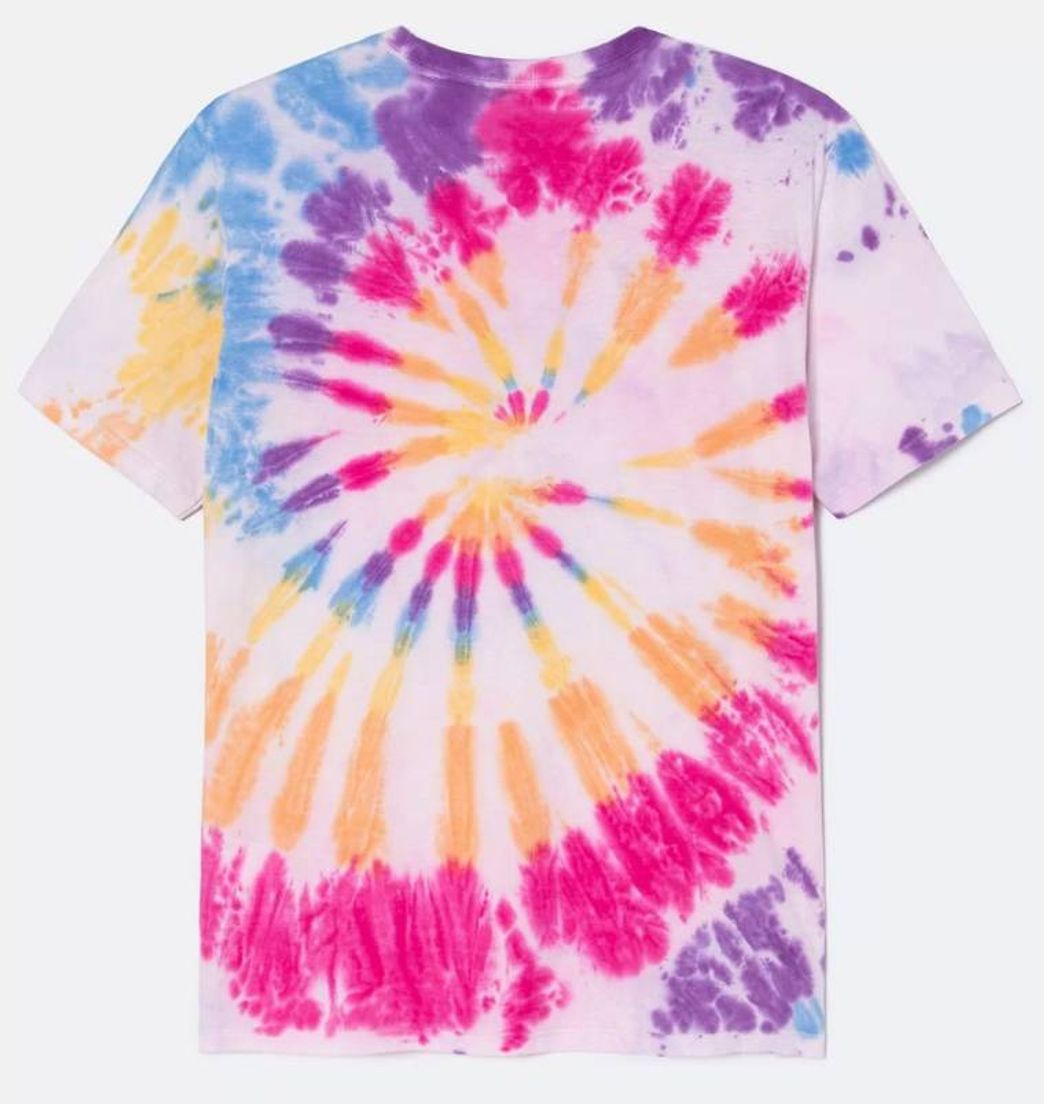 Social Blusa Tie Dye com Estampa Good Lucky Colorida