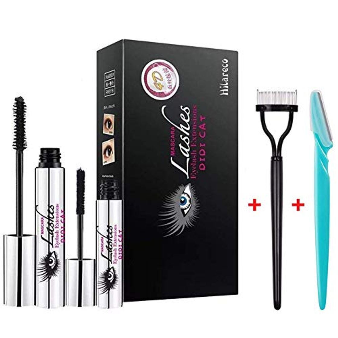 Social DDK 4D Silk Fiber Eyelash Mascara en Crema Para Pestañas Impermeable Negro