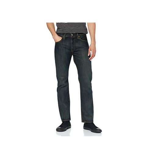 Levi's 501 Original Fit Jeans Vaqueros, Blue Dark Clean, 30W